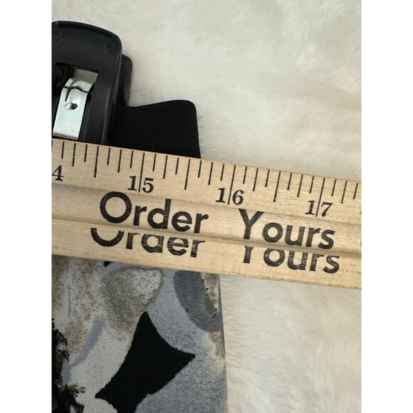 Susan Graver Floral Black Palazzo Pants LP Large Petite - Picture 5 of 8